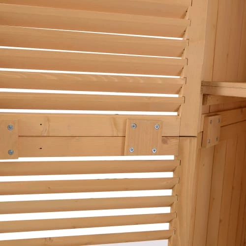 Outsunny Rangements Extérieur Abri Jardin En Pin Massif 4 Outsunny Rangements Extérieur Abri Jardin En Pin Massif – Image 4