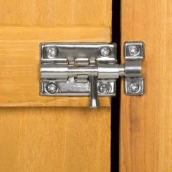 Tectake Rangements Extérieur Armoire De Jardin Adossée 75 X 56 X 118 Cm Marron -France Parasols Soldes 2022 armoire de jardin adossee 75 x 56 x 118 cm marron 3