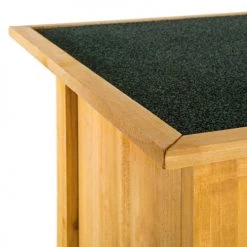 Tectake Rangements Extérieur Armoire De Jardin Adossée 75 X 56 X 118 Cm Marron -France Parasols Soldes 2022 armoire de jardin adossee 75 x 56 x 118 cm marron 4