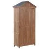 Beliani Rangements Extérieur Armoire De Jardin En Bois