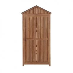 Beliani Rangements Extérieur Armoire De Jardin En Bois -France Parasols Soldes 2022 armoire de jardin en bois 3