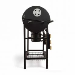 Livoo Barbecues Et Planchas Barbecue à Charbon Baril En Bois Noir -France Parasols Soldes 2022 barbecue a charbon baril en bois noir 2