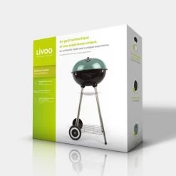Livoo Barbecues Et Planchas Barbecue à Charbon En Métal Noir Et Vert -France Parasols Soldes 2022 barbecue a charbon en metal noir et vert 5
