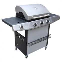 Concept Usine Barbecues Et Planchas Barbecue à Gaz Et Plancha 3 + 1 Brûleurs Avec Ustensiles