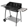 Somagic Barbecues Et Planchas Barbecue Au Charbon De Bois En Acier Noir Et Silver