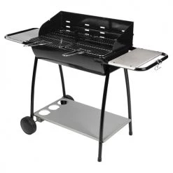 Somagic Barbecues Et Planchas Barbecue Au Charbon De Bois En Acier Noir Et Silver