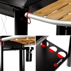 Somagic Barbecues Et Planchas Barbecue Au Charbon De Bois En Fonte Et Acier Noir Et Gris -France Parasols Soldes 2022 barbecue au charbon de bois en fonte et acier noir et gris 4