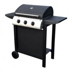 Happy Garden Barbecues Et Planchas Barbecue Au Gaz 3 Brûleurs En Acier Noir
