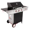 Somagic Barbecues Et Planchas Barbecue Au Gaz 3 Brûleurs En Acier Noir Et Gris