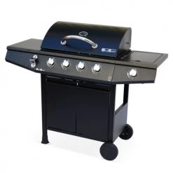 Alice's Garden Barbecues Et Planchas Barbecue Au Gaz 4 Brûleurs Avec Feu Latéral