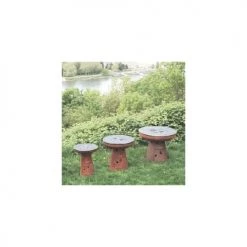 Remundi Braséros Et Cheminées D'extérieur Barbecue Brasero En Acier Nero Hauteur 75 Cm Diamètre 62 Cm -France Parasols Soldes 2022 barbecue brasero en acier nero hauteur 75 cm diametre 62 cm 2