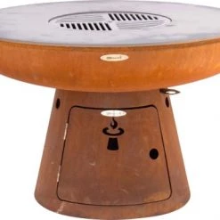 Remundi Braséros Et Cheminées D'extérieur Barbecue Brasero En Acier Nero Hauteur 84 Cm Diamètre 102 Cm -France Parasols Soldes 2022 barbecue brasero en acier nero hauteur 84 cm diametre 102 cm 3