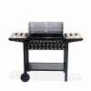 Alice's Garden Barbecues Et Planchas Barbecue Charbon Alfred Noir Et Gris, Cuve émaillée, Tablettes