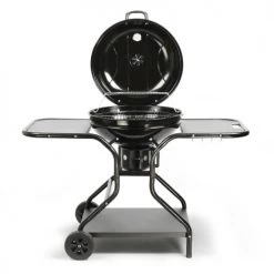 Livoo Barbecues Et Planchas Barbecue Charbon Avec Tablettes En Acier Noir