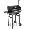 Tectake Barbecues Et Planchas Barbecue Charbon Avec Thermomètre Noir