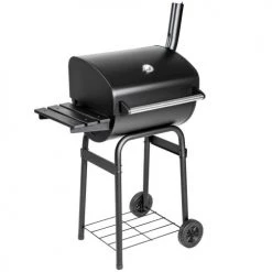 Tectake Barbecues Et Planchas Barbecue Charbon Avec Thermomètre Noir