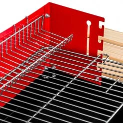 Tectake Barbecues Et Planchas Barbecue Charbon Chariot Noir/rouge -France Parasols Soldes 2022 barbecue charbon chariot noir rouge 3