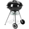 Tectake Barbecues Et Planchas Barbecue Charbon Sur Roues Ø 41,5 Cm Noir
