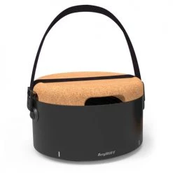 BergHoff Barbecues Et Planchas Barbecue De Table Noir En Acier Et Couvercle Liège -France Parasols Soldes 2022 barbecue de table noir en acier et couvercle liege 3