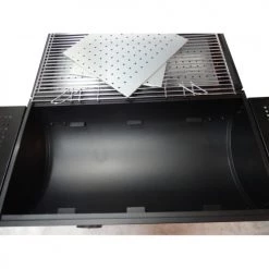 Concept Usine Barbecues Et Planchas Barbecue Double Foyer Au Charbon De Bois 69,5 X 37 Cm -France Parasols Soldes 2022 barbecue double foyer au charbon de bois 69 5 x 37 cm 4