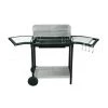 Wadiga Barbecues Et Planchas Barbecue Double Grille Et Repose-plats Sur Roulettes
