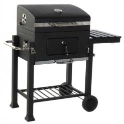 Wadiga Barbecues Et Planchas Barbecue En Acier Noir Avec Thermomètre