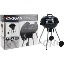 Wadiga Barbecues Et Planchas Barbecue En Acier Noir Et Chrome 47x47x82cm -France Parasols Soldes 2022 barbecue en acier noir et chrome 47x47x82cm 2