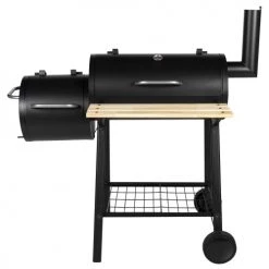 Somagic Barbecues Et Planchas Barbecue Fumoir Au Charbon De Bois En Acier Noir