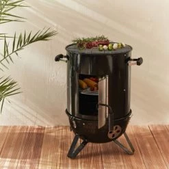 Alice's Garden Barbecues Et Planchas Barbecue Fumoir Au Charbon – Smoker Premium Avec Aérateurs -France Parasols Soldes 2022 barbecue fumoir au charbon smoker premium avec aerateurs 2