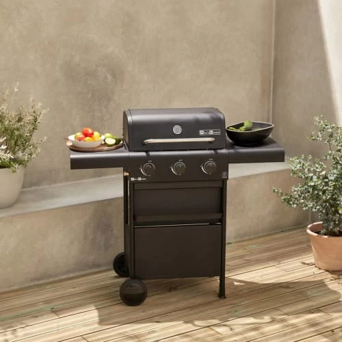 Alice's Garden Barbecues Et Planchas Barbecue Gaz 3 Brûleurs Tablettes Rabattables 2 Alice's Garden Barbecues Et Planchas Barbecue Gaz 3 Brûleurs Tablettes Rabattables – Image 2