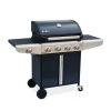 Alice's Garden Barbecues Et Planchas Barbecue Gaz Bazin 4 Anthracite 4 Brûleur 1 Feu Latéral