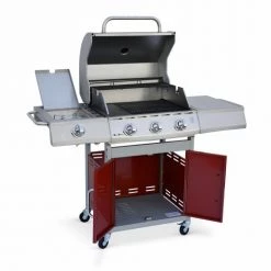 Alice's Garden Barbecues Et Planchas Barbecue Gaz En Inox Rouge 14kw -France Parasols Soldes 2022 barbecue gaz en inox rouge 14kw 2