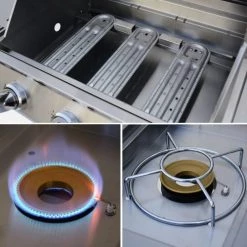 Alice's Garden Barbecues Et Planchas Barbecue Gaz En Inox Rouge 14kw -France Parasols Soldes 2022 barbecue gaz en inox rouge 14kw 4