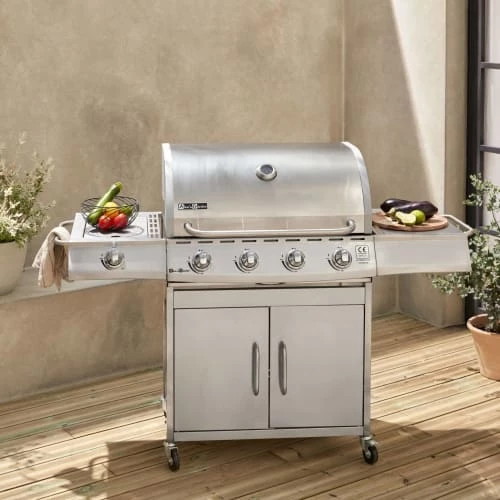 Alice's Garden Barbecues Et Planchas Barbecue Gaz Inox 17kw, 5 Brûleurs Dont 1 Feu 2 Alice's Garden Barbecues Et Planchas Barbecue Gaz Inox 17kw, 5 Brûleurs Dont 1 Feu – Image 2