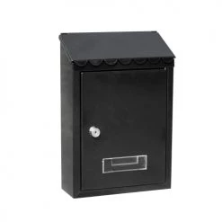 Decoratie Objets Déco De Jardin Boîte Aux Lettres Acier Standard Noire