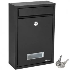 Tectake Objets Déco De Jardin Boite Aux Lettres En Acier Extensible Avec Fente D'introduction En -France Parasols Soldes 2022 boite aux lettres en acier extensible avec fente d introduction en 2