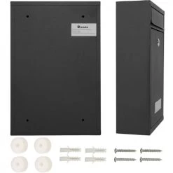 Tectake Objets Déco De Jardin Boite Aux Lettres En Acier Extensible Avec Fente D'introduction En -France Parasols Soldes 2022 boite aux lettres en acier extensible avec fente d introduction en 4