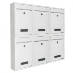 Tectake Objets Déco De Jardin Boite Aux Lettres En Acier Extensible Avec Fente D'introduction En -France Parasols Soldes 2022 boite aux lettres en acier extensible avec fente d introduction en 9