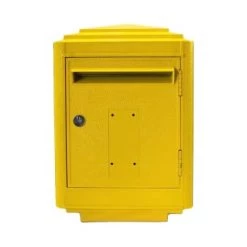 La Boite Jaune Objets Déco De Jardin Boîte Aux Lettres En Aluminium Grand Modèle 1950 Vert -France Parasols Soldes 2022 boite aux lettres en aluminium grand modele 1950 jaune