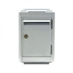 La Boite Jaune Objets Déco De Jardin Boîte Aux Lettres En Aluminium Petit Modèle 1945 Gris Clair