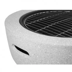 RED DECO Braséros Et Cheminées D'extérieur Brasero Barbecue Look Béton Acier Inoxydable Gris Ø60cm -France Parasols Soldes 2022 brasero barbecue look beton acier inoxydable gris oe60cm 4