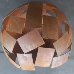Jolipa Braséros Et Cheminées D'extérieur Braséro Boule En Acier Corten H 56 Cm -France Parasols Soldes 2022 brasero boule en acier corten h 56 cm 5