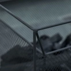 Outsunny Braséros Et Cheminées D'extérieur Brasero Cheminée Foyer Extérieur Carré Avec Tisonnier Métal Noir -France Parasols Soldes 2022 brasero cheminee foyer exterieur carre avec tisonnier metal noir 3