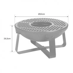 Somagic Braséros Et Cheminées D'extérieur Brasero D'extérieur En Fonte 52cm -France Parasols Soldes 2022 brasero d exterieur en fonte 52cm 2