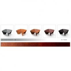 Movelar Braséros Et Cheminées D'extérieur Brasero En Acier Corten L65 X L65 X H31 Cm -France Parasols Soldes 2022 brasero en acier corten l65 x l65 x h31 cm 4