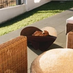 Movelar Braséros Et Cheminées D'extérieur Brasero En Acier Corten L75 X L75 X H35 Cm -France Parasols Soldes 2022 brasero en acier corten l75 x l75 x h35 cm 5