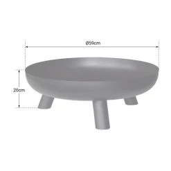 Cook In Garden Braséros Et Cheminées D'extérieur Brasero En Acier Noir -France Parasols Soldes 2022 brasero en acier noir 3