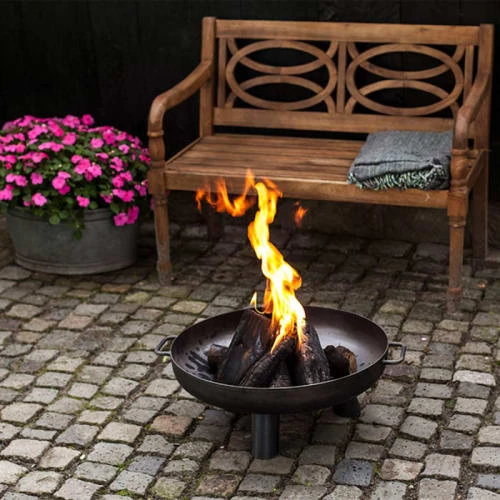 Esschert Design Braséros Et Cheminées D'extérieur Brasero En Acier Sur Larges Pieds 60 Cm 2 Esschert Design Braséros Et Cheminées D'extérieur Brasero En Acier Sur Larges Pieds 60 Cm – Image 2