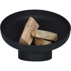 Esschert Design Braséros Et Cheminées D'extérieur Brasero Incliné En Acier Noir Moderne -France Parasols Soldes 2022 brasero incline en acier noir moderne 2