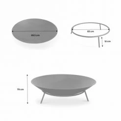 Alice's Garden Braséros Et Cheminées D'extérieur Braséro Sur 3 Pieds En Fonte Noir 11 Alice's Garden Braséros Et Cheminées D'extérieur Braséro Sur 3 Pieds En Fonte Noir -France Parasols Soldes 2022 brasero sur 3 pieds en fonte noir 5